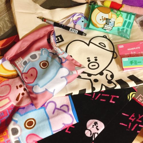 BT21のグッズたち