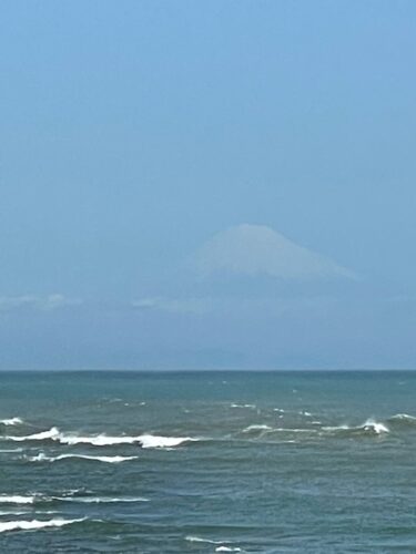 岬から見える富士山